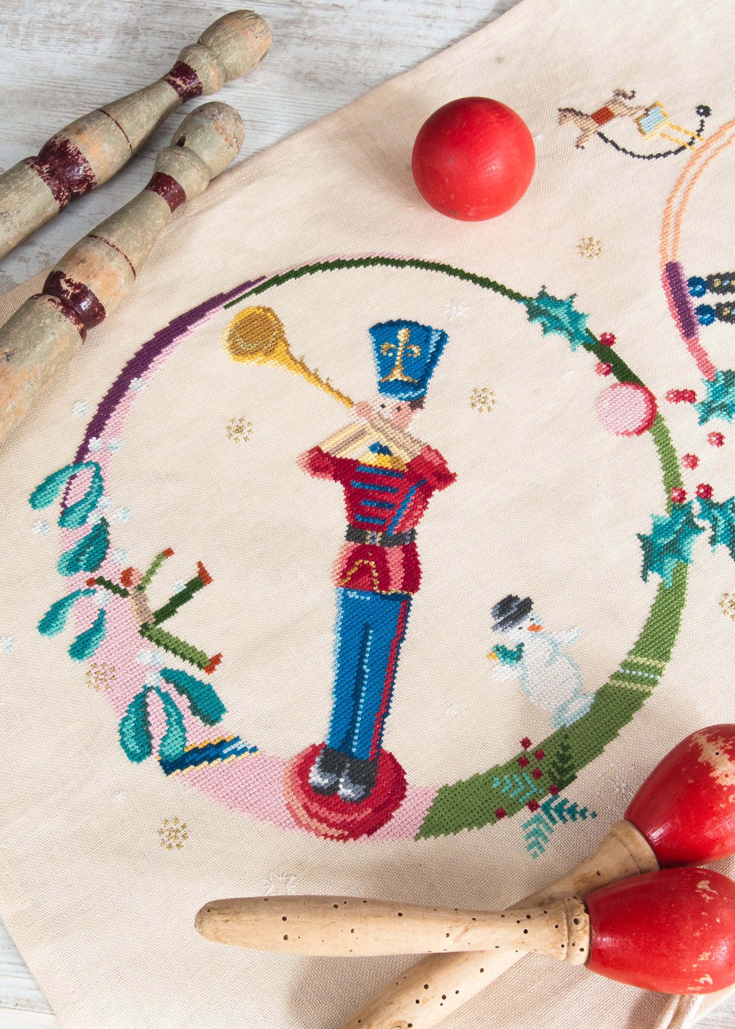 Chart: "Nutcracker" Table Runner, Cross Stitch Design