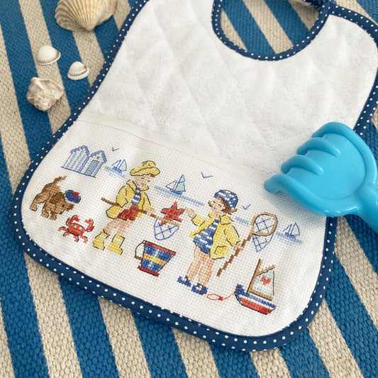 Grille de broderie point de croix : à l’abordage, petits mousses pour bébé par Les Brodeuses Parisiennes. Réf. DMC incluse. Création Point de Croix.