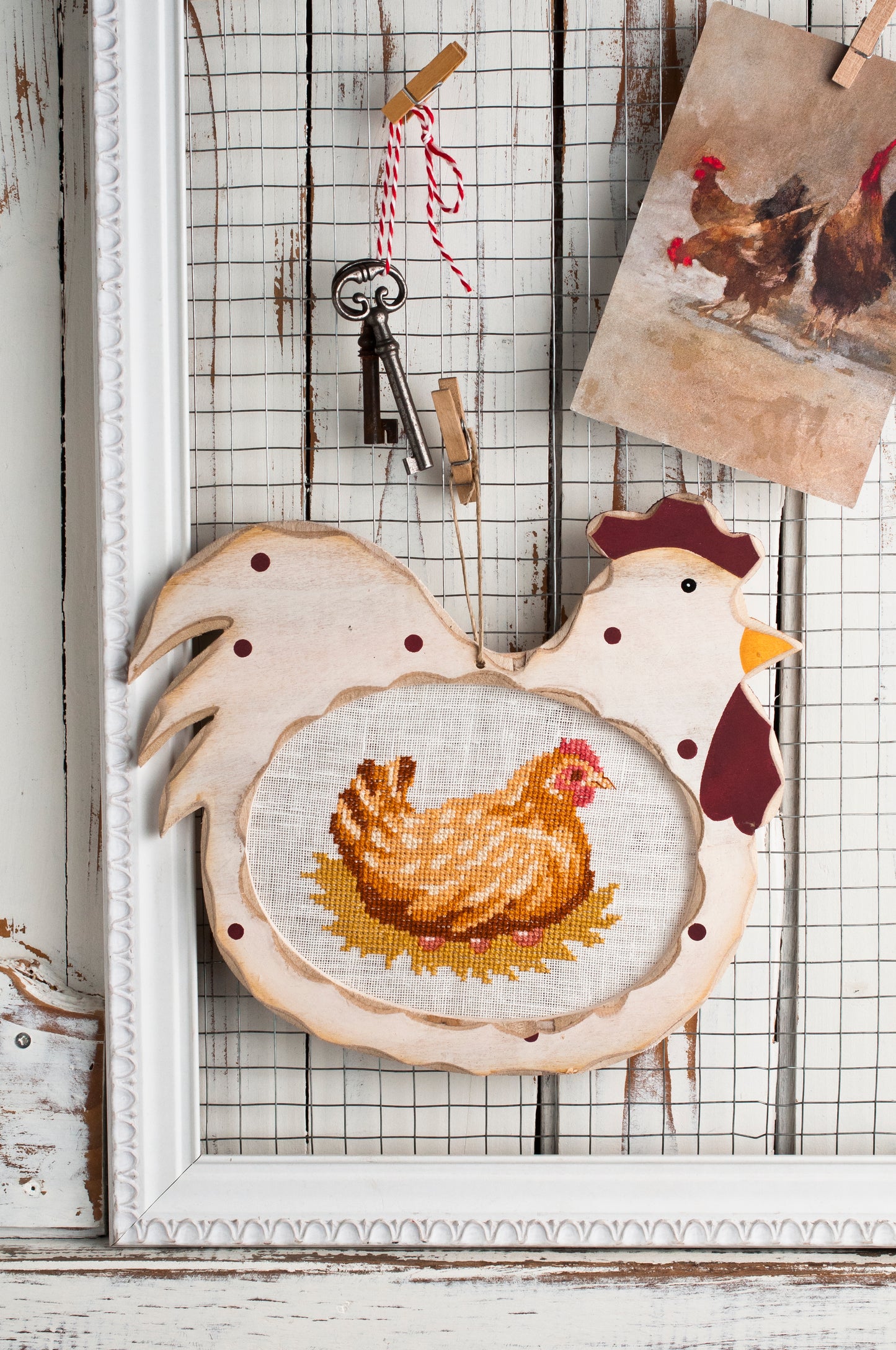 Grille : Une jolie poule !, Création Point de Croix