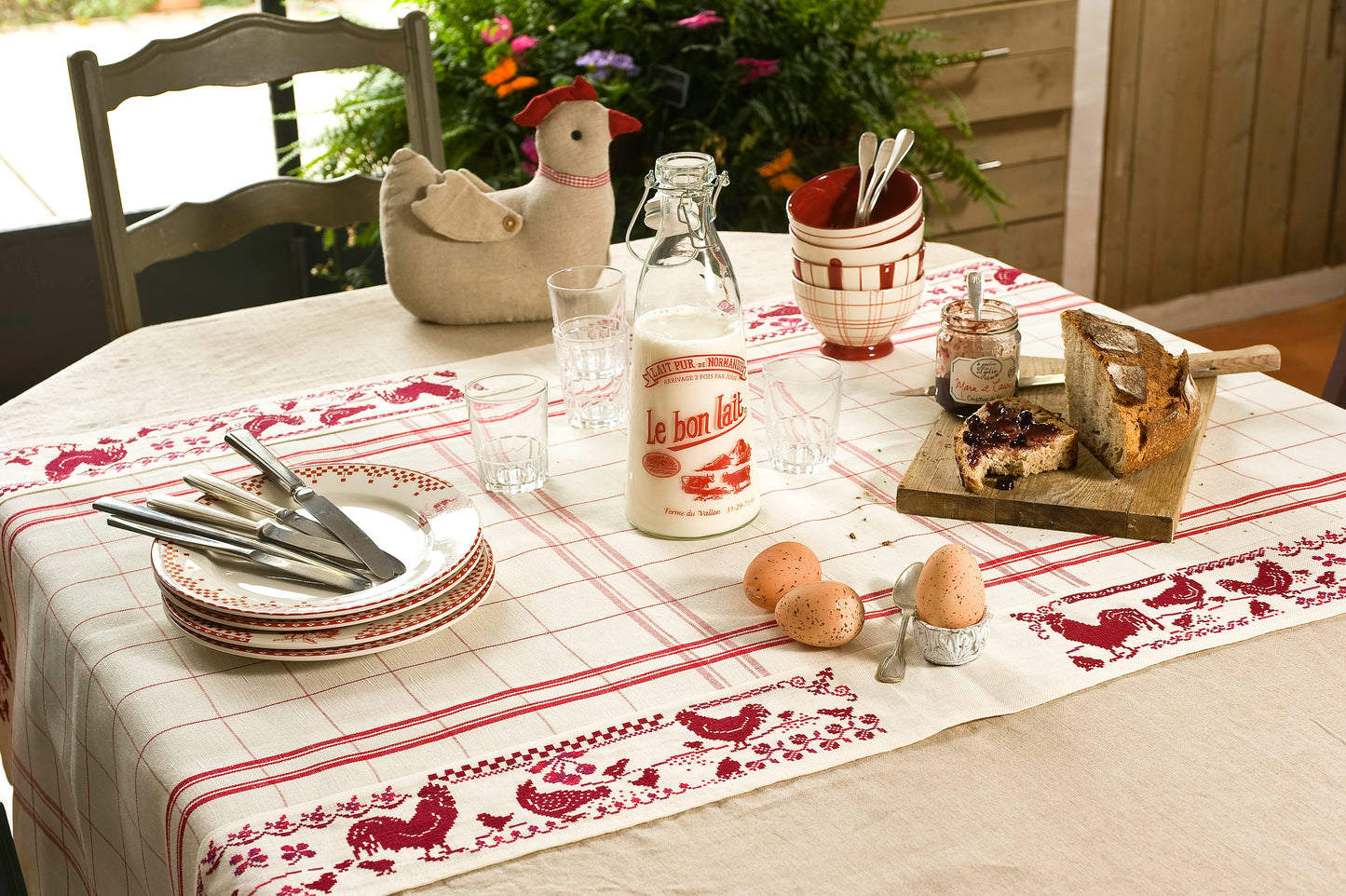Chart: Country Table Setting, Cross Stitch Pattern